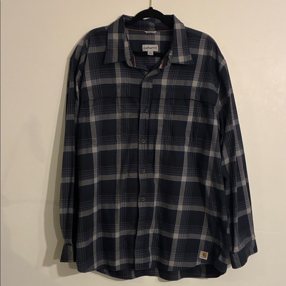 Carhartt Other - Carhartt Force Relaxed Fit Checkered Plaid Longsleeve Button Down